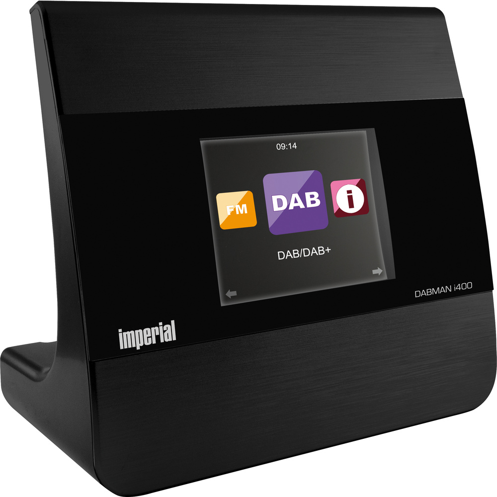 Imperial Radio-Adapter DABMAN i400, DAB+/UKW-/Internetradio, mit Bluetooth und USB, schwarz