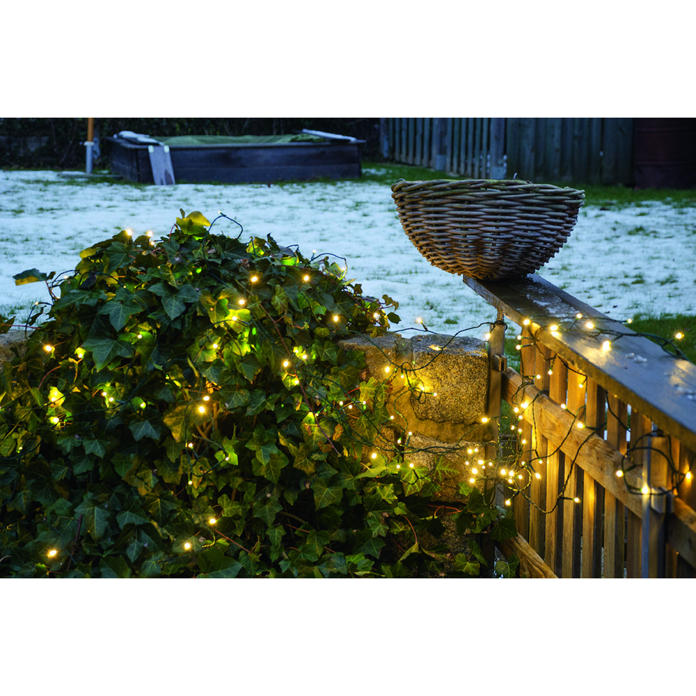 ELV 40-m-LED-Lichterkette mit 240 LEDs, warmweiß, IP44