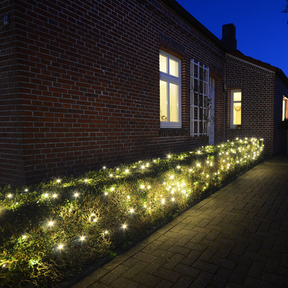 ELV 40-m-LED-Lichterkette mit 240 LEDs, warmweiß, IP44