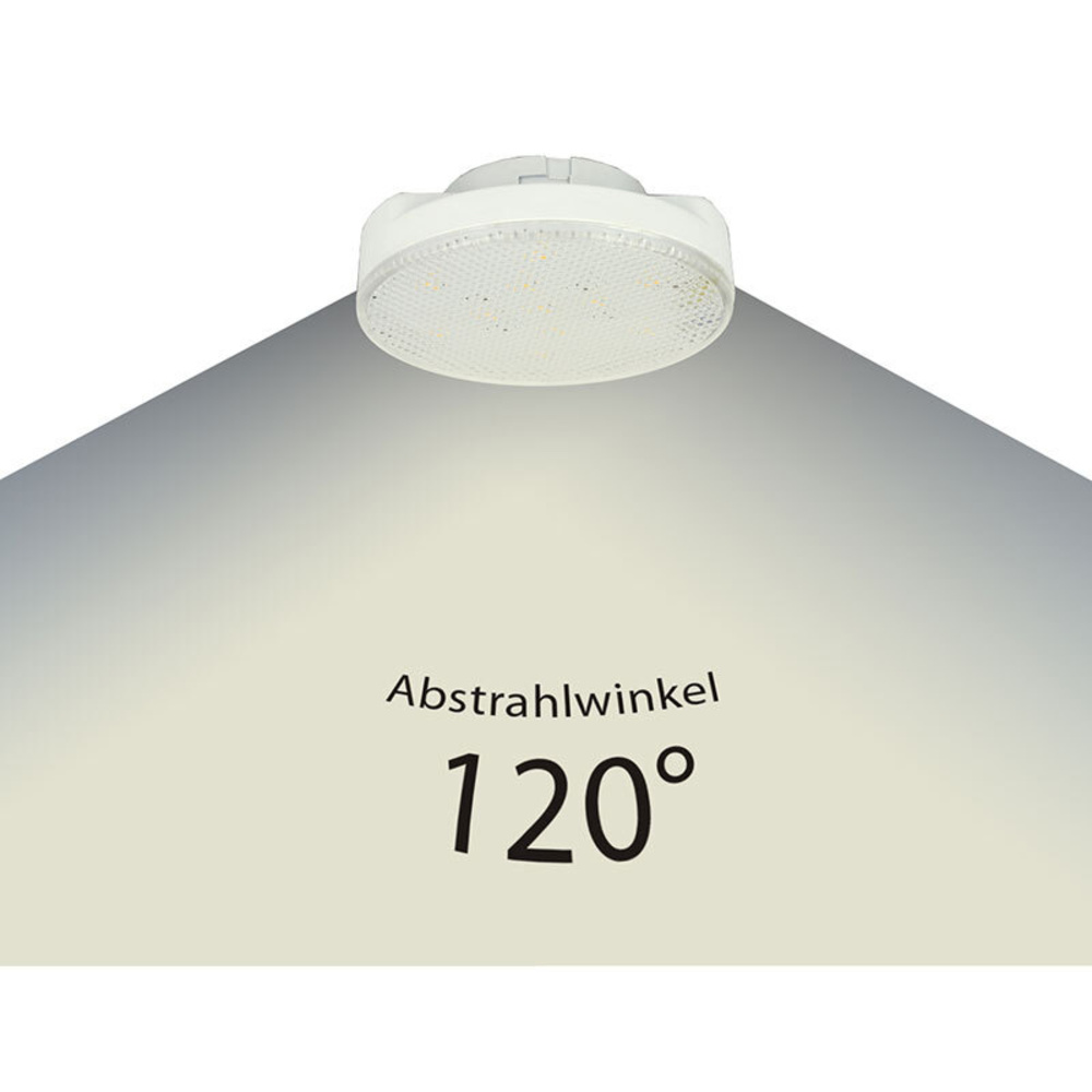 Delock Lighting 5-W-GX53-LED-Lampe, warmweiß