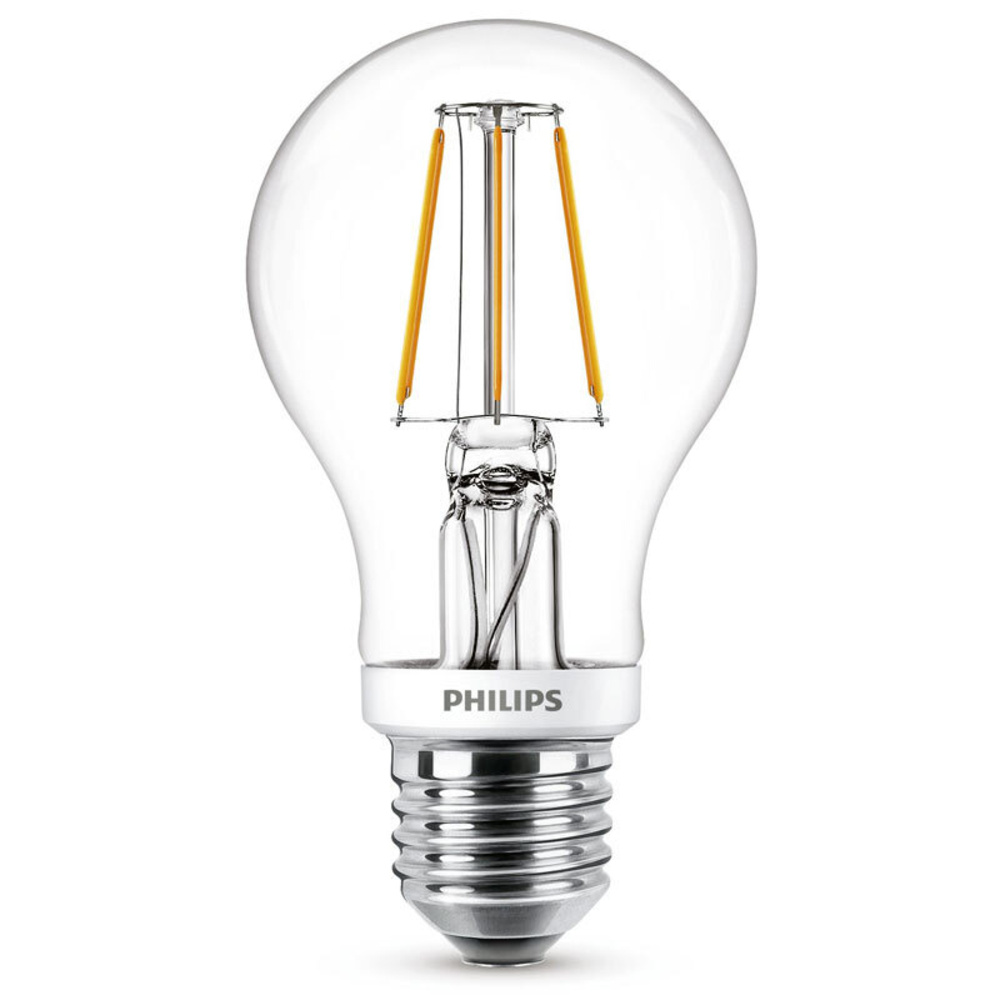 Philips 7,5-W-LED-Lampe Classic LEDbulb, E27, 806 lm, dimmbar, warmweiß