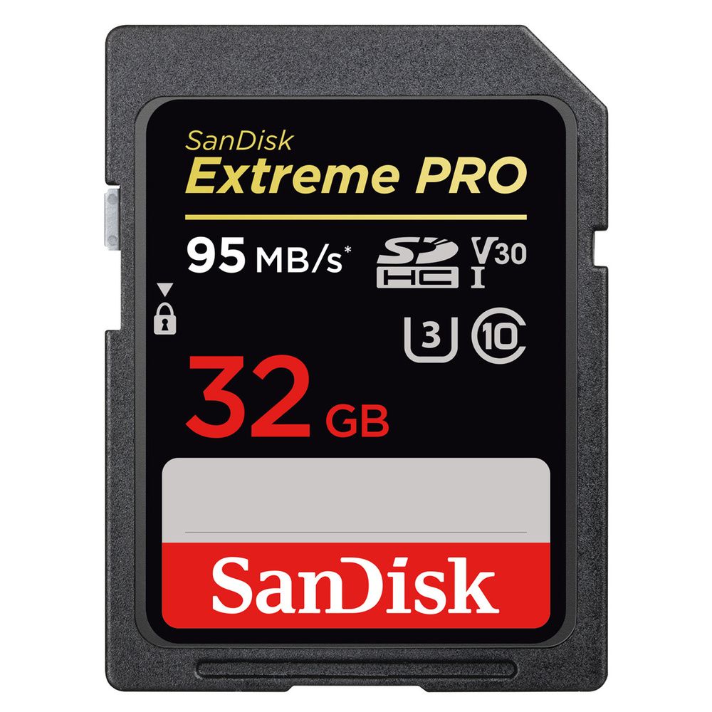 SanDisk SDHC-Speicherkarte Extreme Pro, Class U3, UHS-I, 95 MB/s, 32 GB