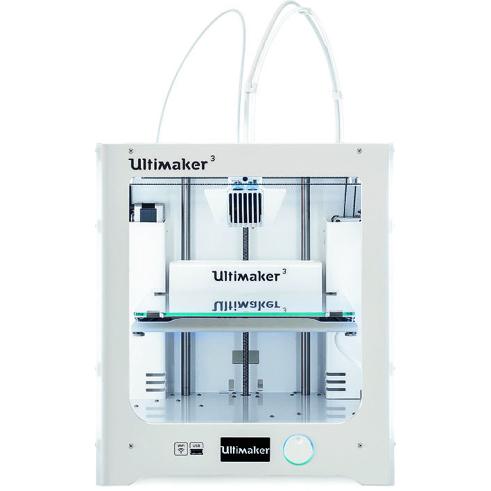 Ultimaker 3 3D-Drucker, Dual Extruder, WiFi, Fertiggerät