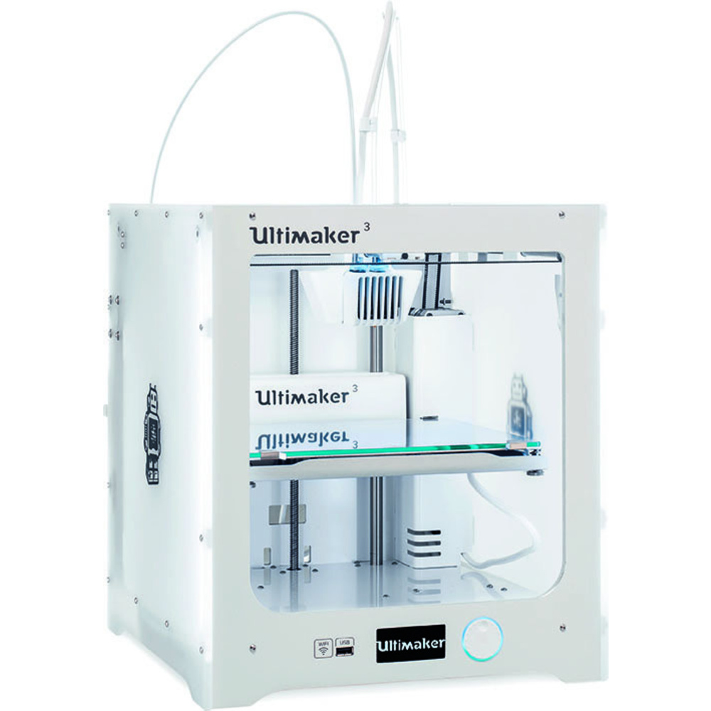 Ultimaker 3 3D-Drucker, Dual Extruder, WiFi, Fertiggerät