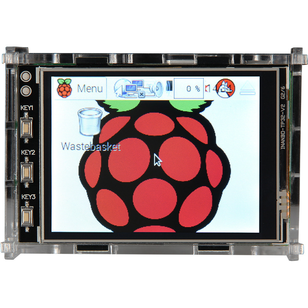 Joy-IT Acryl Gehäuse für Raspberry Pi und das 8,128-cm-(3.2")-Display