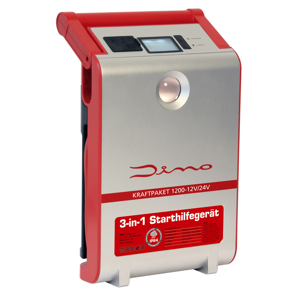 Dino Kraftpaket Starthilfegerät 12/24 V, 1200 A, 30.000 mAh