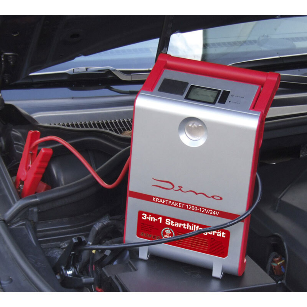 Dino Kraftpaket Starthilfegerät 12/24 V, 1200 A, 30.000 mAh