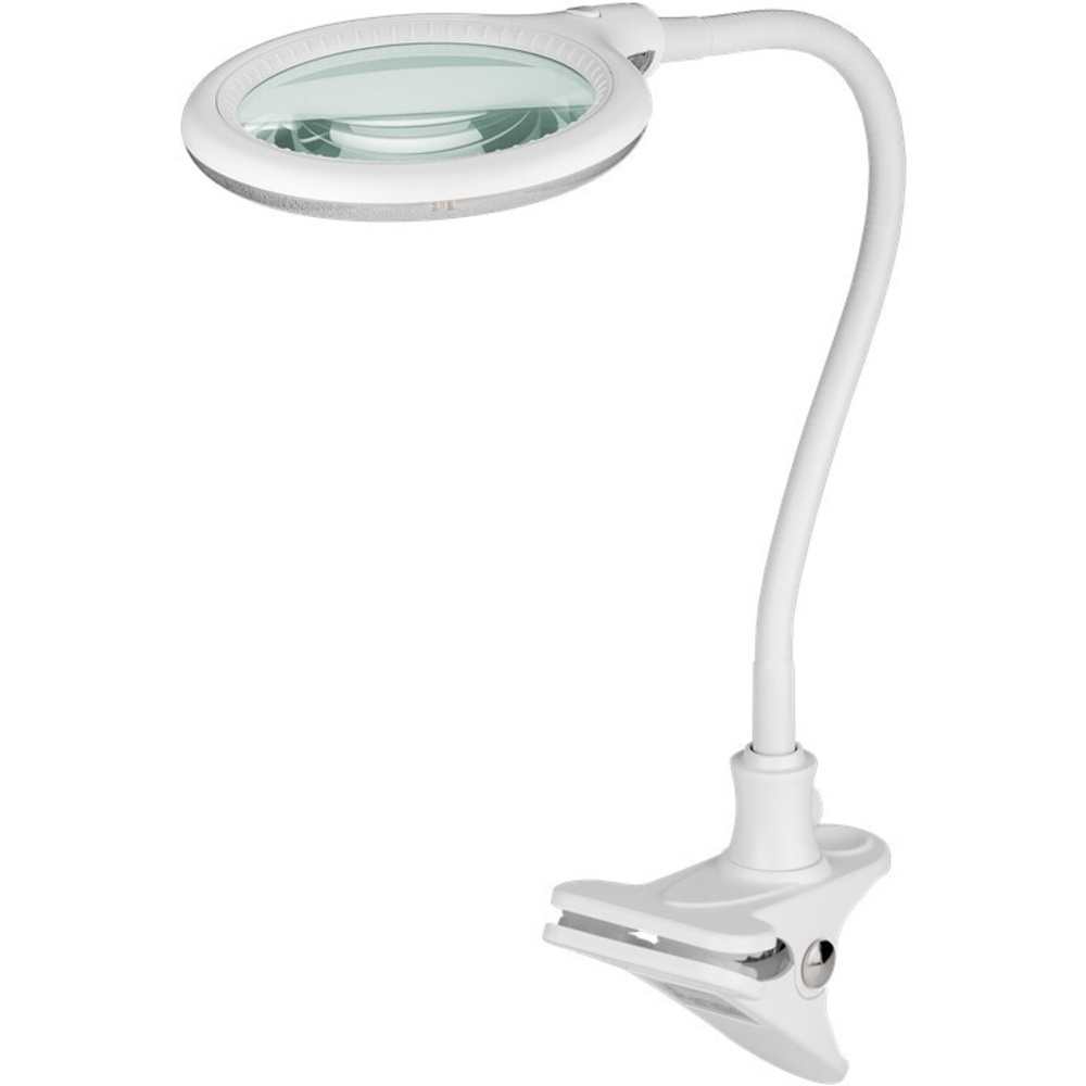 goobay Stand/Klemm-LED-Lupenleuchte mit flexiblem Schwanenhals, 6 W
