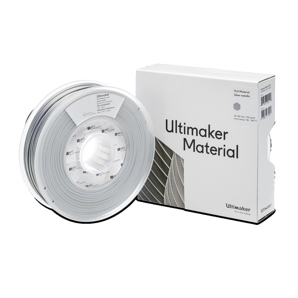 Ultimaker 3 PLA-Filament, 2,85 mm, 750 g, silber-metallic