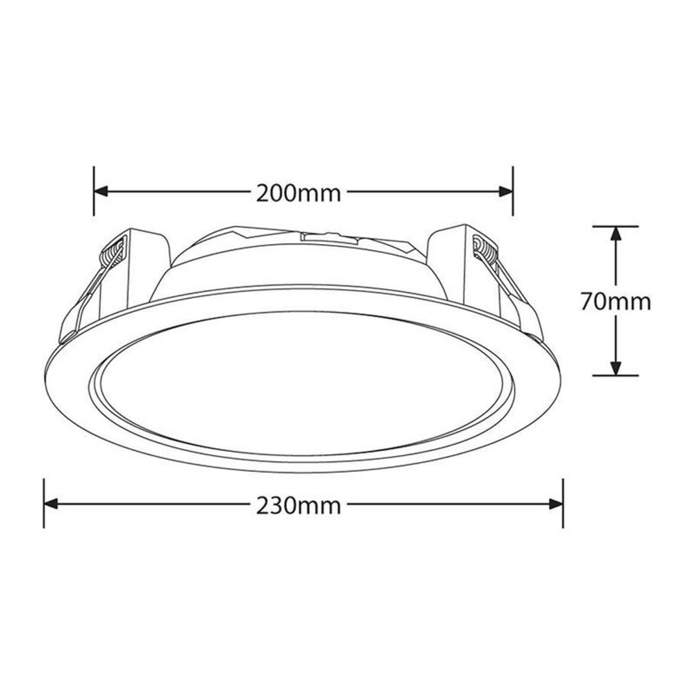 Enlite Lighting Essentials  30-W-LED-Downlight, neutralweiß, IP44