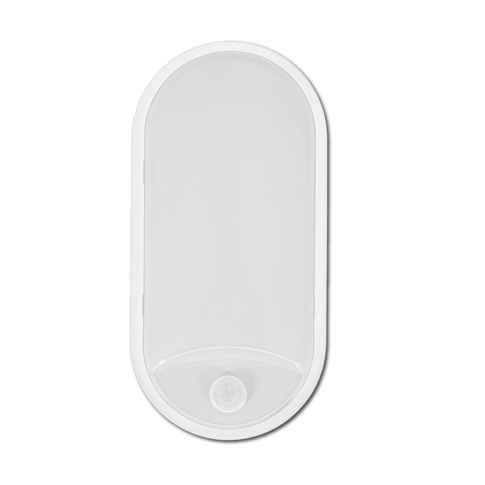 Müller Licht 9-W-Oval-LED-Decken-/Wandleuchte mit HF-Bewegungssensor, neutralweiß