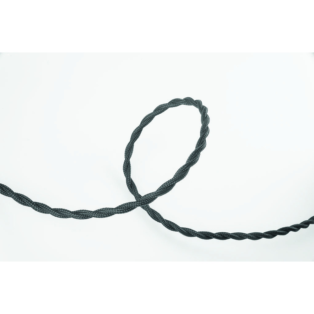 LEDmaxx Metall-Lampenfassung V2 mit Textilkabel (schwarz) und Baldachin
