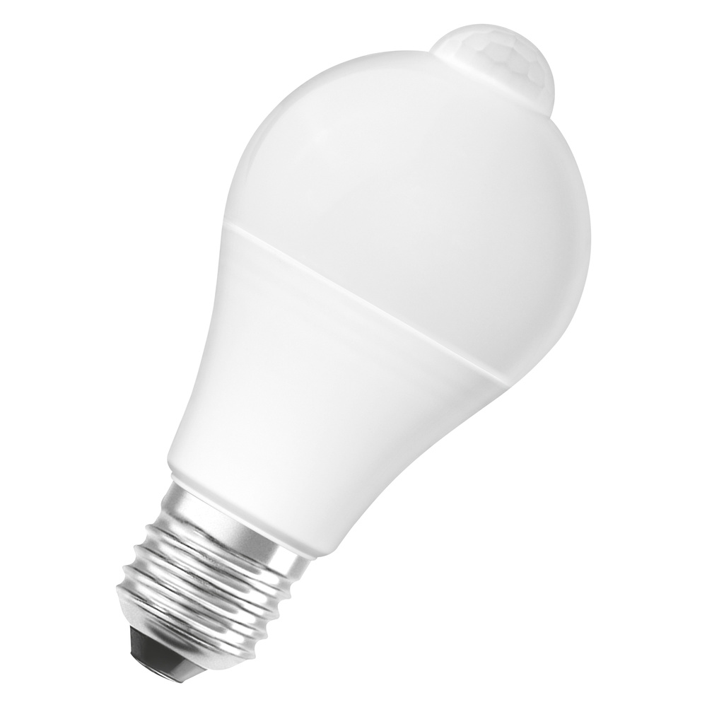 OSRAM LED STAR PLUS MOTION 8,8-W-Sensor-LED-Lampe E27 mit PIR-Bewegungsmelder, warmweiß