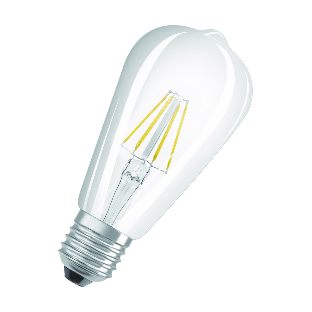 OSRAM LED STAR PLUS GLOWdim 7-W-Filament-LED-Lampe E27 „Edison“ mit GlowDim-Technologie, warmweiß