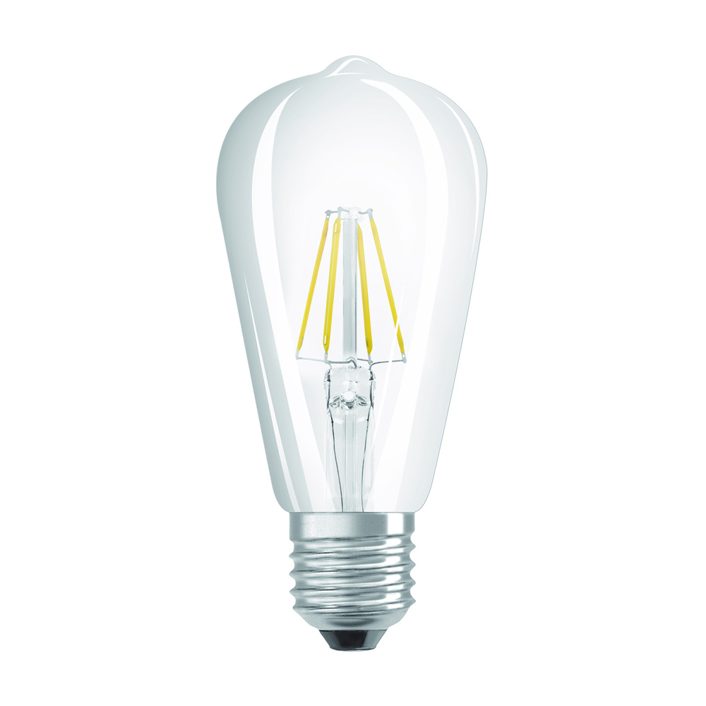 OSRAM LED STAR PLUS GLOWdim 7-W-Filament-LED-Lampe E27 „Edison“ mit GlowDim-Technologie, warmweiß