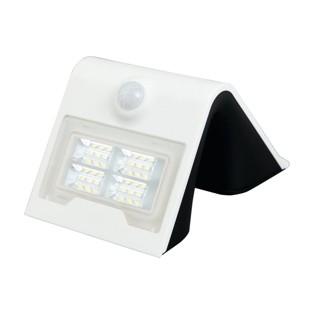 HEITRONIC 2-W-Solar-LED-Wandleuchte mit 120°-Bewegungsmelder, warmweiß