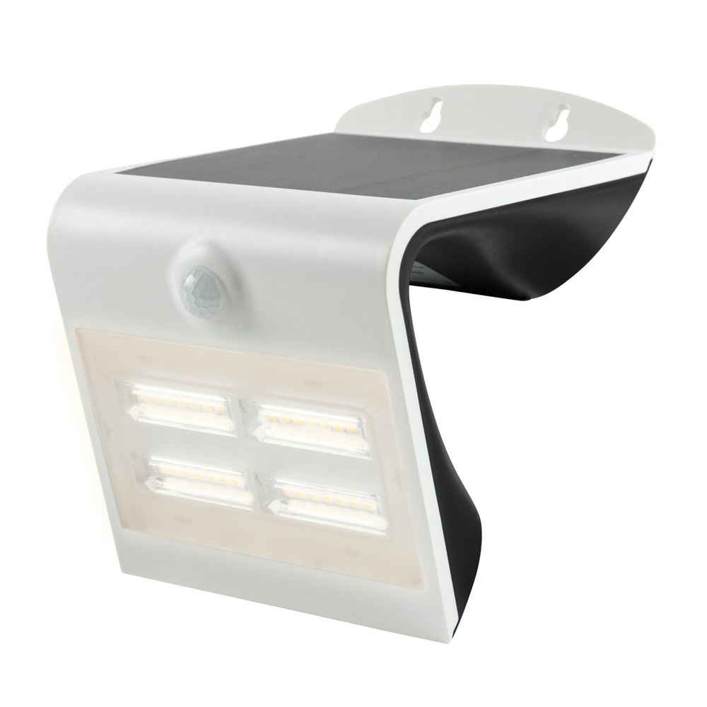 HEITRONIC 3,2-W-Solar-LED-Wandleuchte mit 120°-Bewegungsmelder, warmweiß