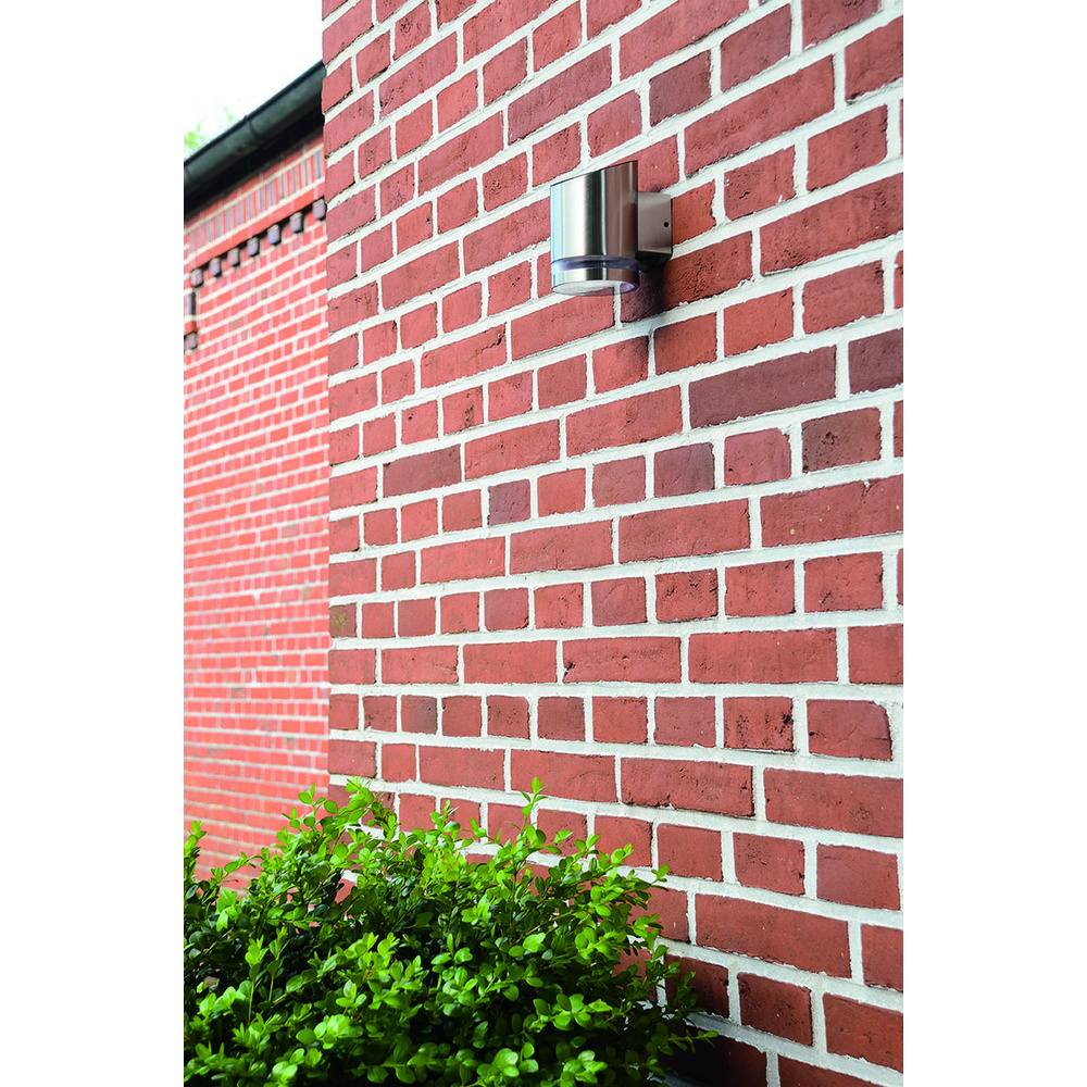 ELV 0,5-W-Solar-LED-Wandleuchte, silber, IP44