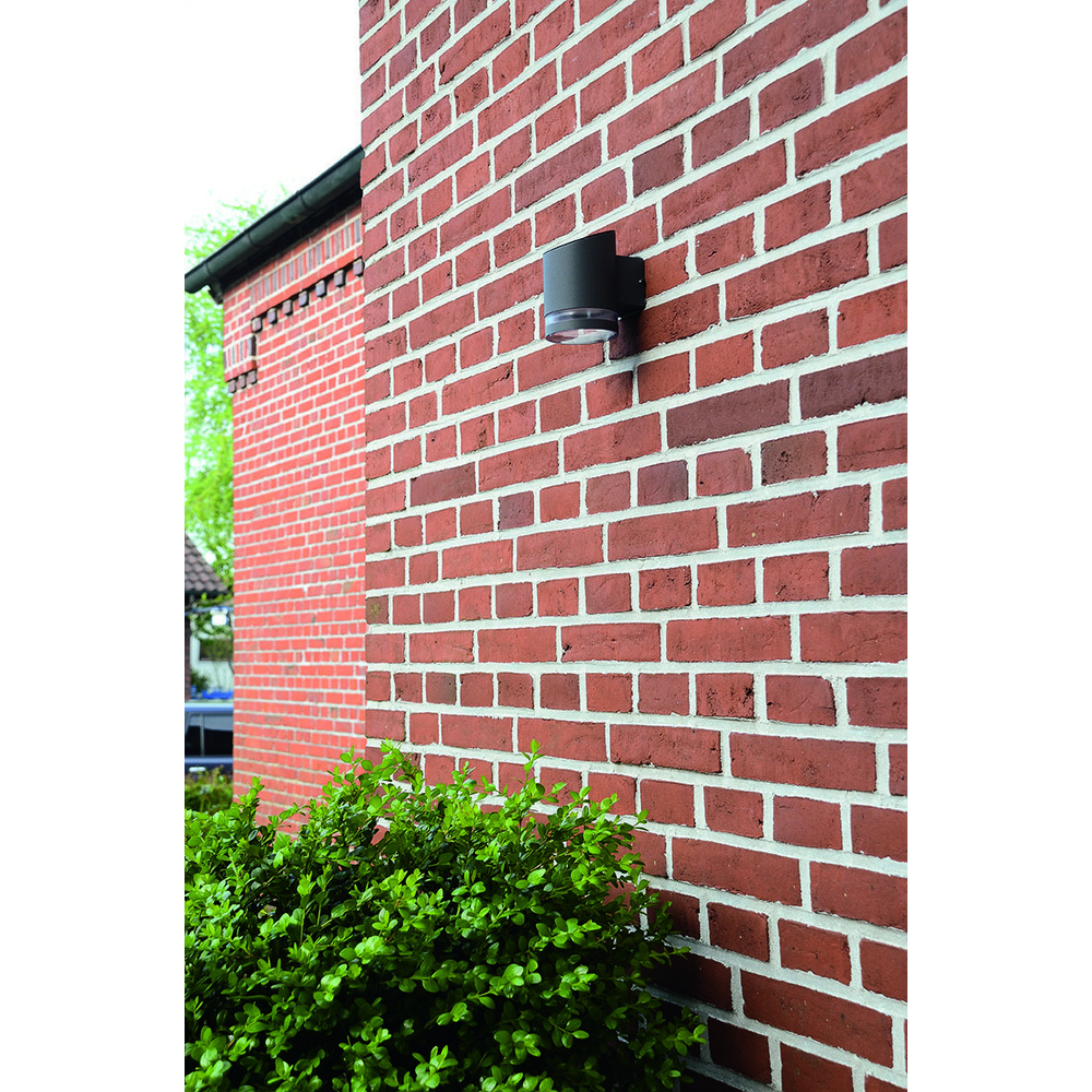 ELV 0,5-W-Solar-LED-Wandleuchte, anthrazit, IP44