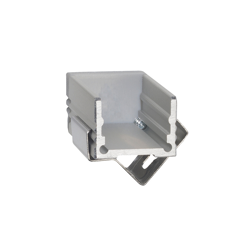 Barthelme Halteset 45° für Aluprofile, 2 Clips und 2 Schrauben