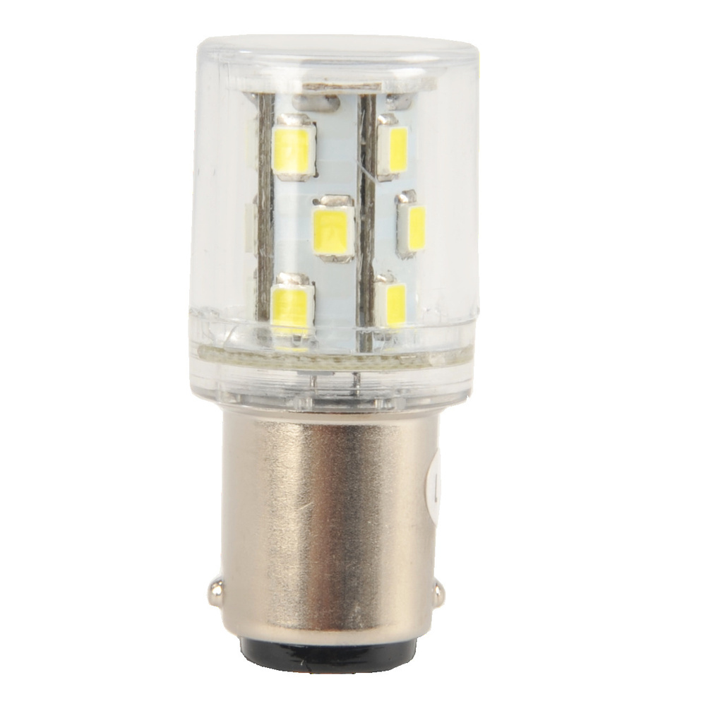 Barthelme LED 360° Rundumleuchte mit 15 LEDs, Ba15d, 24VAC/DC, 20x45mm, weiß, typ. 42lm