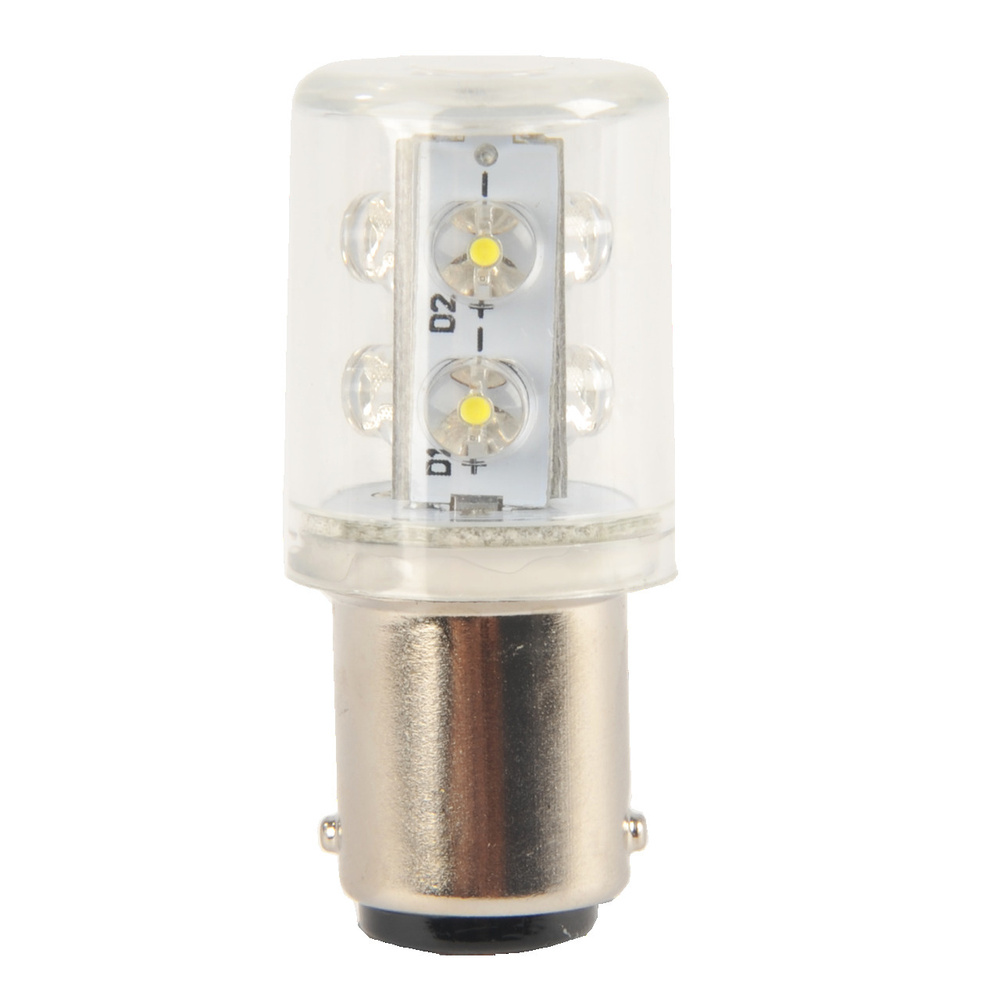 Barthelme LED 360° Rundumleuchte mit 6 LEDs, Ba15d, 240VAC, 20x45mm, weiß, typ. 16lm