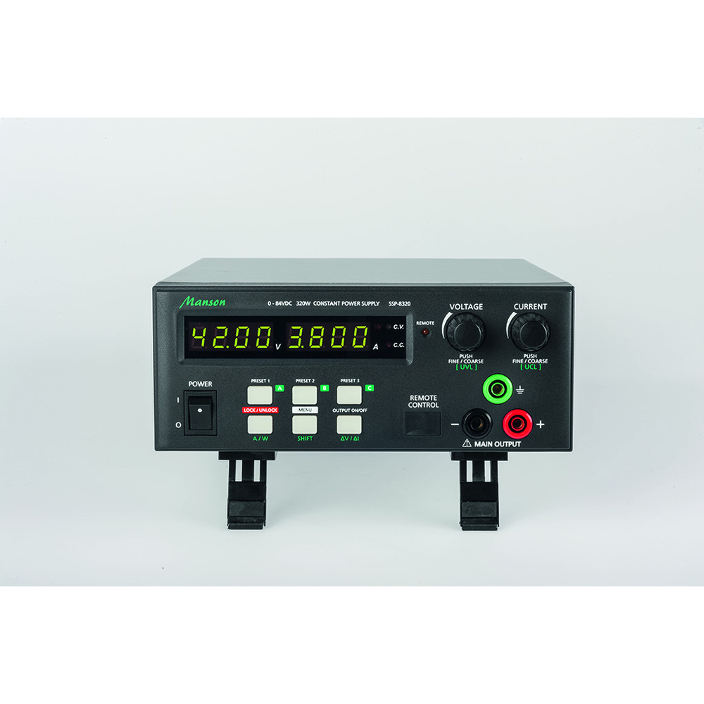 Manson Laborschaltnetzteil SSP-8320 (0-42 V / 0-20 A) mit USB-Schnittstelle, programmierbar