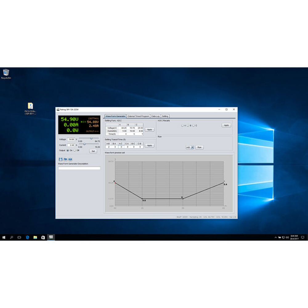 Manson Laborschaltnetzteil SSP-8320 (0-42 V / 0-20 A) mit USB-Schnittstelle, programmierbar