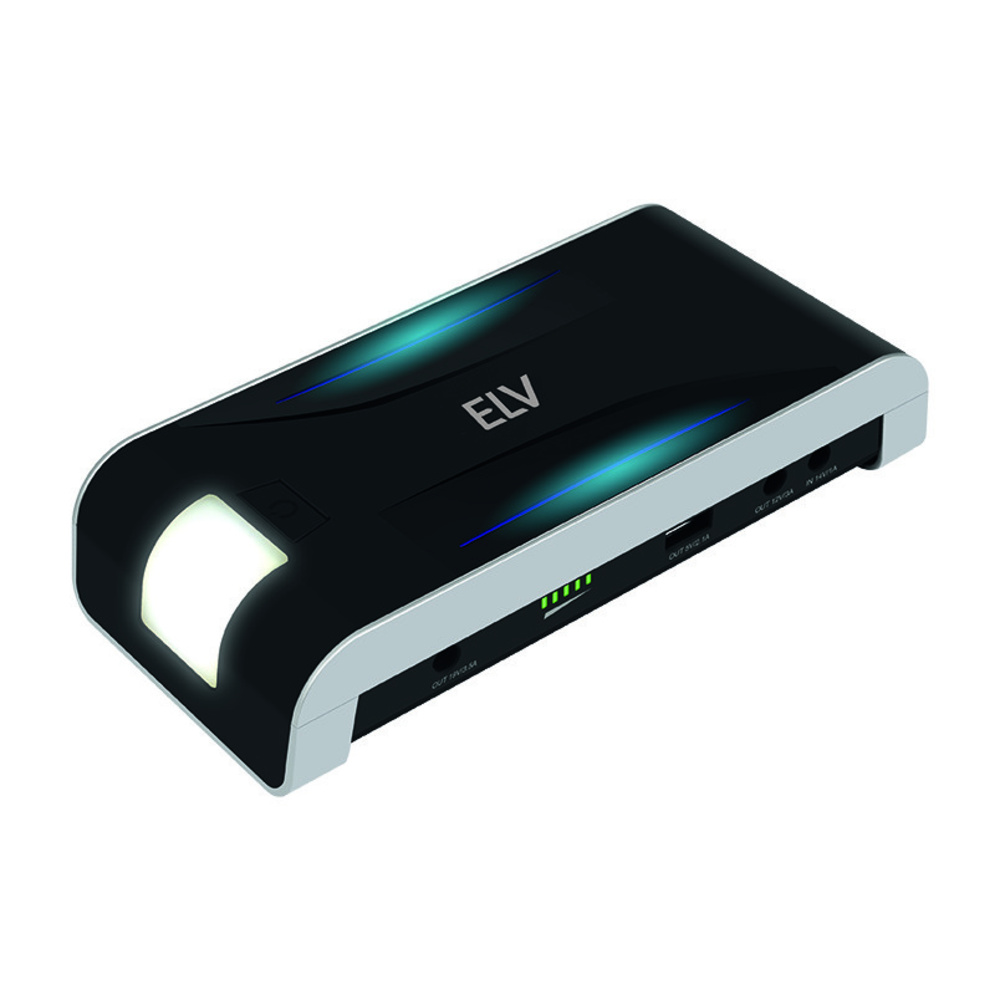 ELV Kfz-Starthilfegerät, mit 13.000 mAh @3,7V Akku-Kapazität
