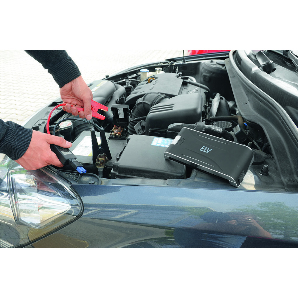 ELV Kfz-Starthilfegerät, mit 13.000 mAh @3,7V Akku-Kapazität