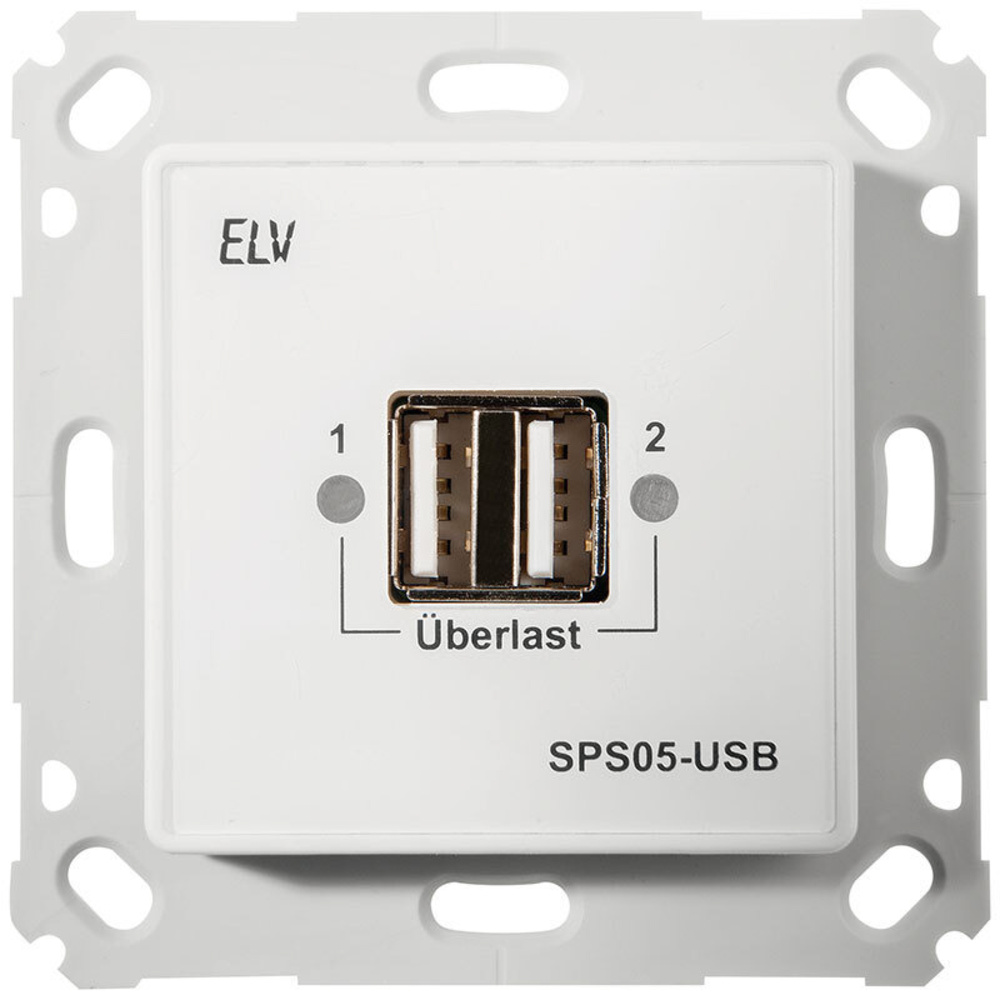 ELV Bausatz Unterputz Schaltnetzteil mit USB-Buchse SPS05-USB, ohne Rahmen