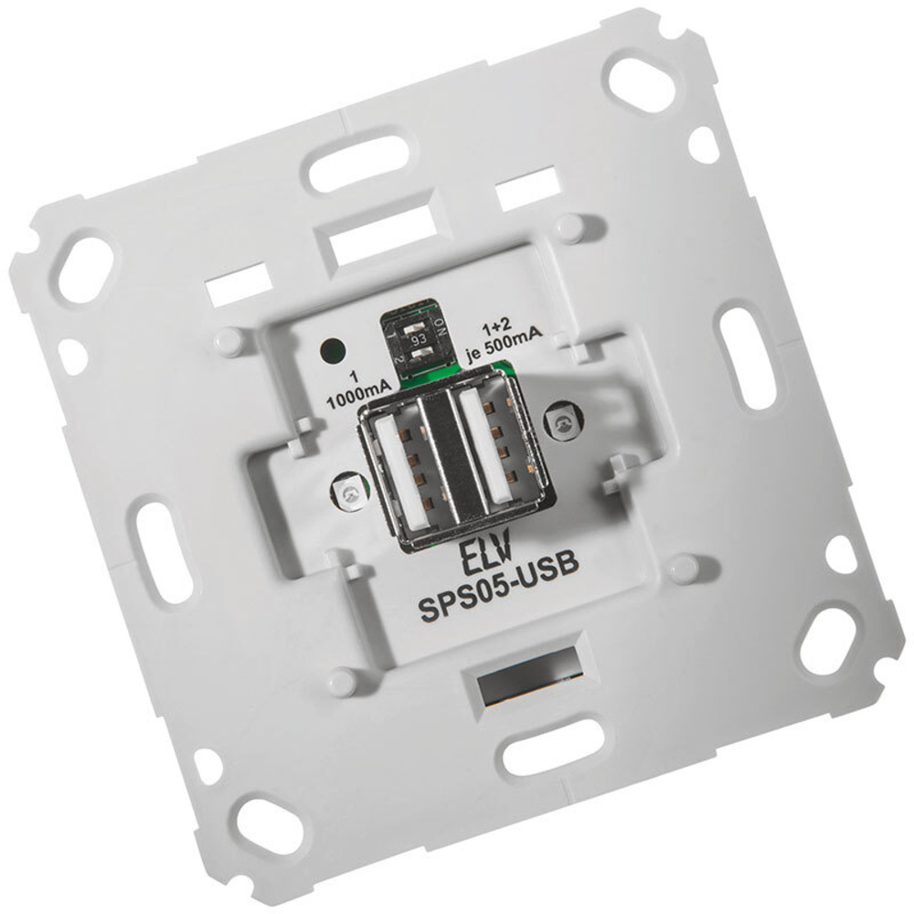ELV Bausatz Unterputz Schaltnetzteil mit USB-Buchse SPS05-USB, ohne Rahmen