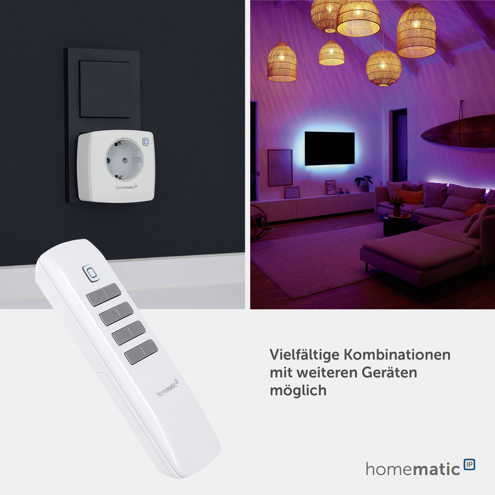 Homematic IP Smart Home Fernbedienung – 8 Tasten, HmIP-RC8