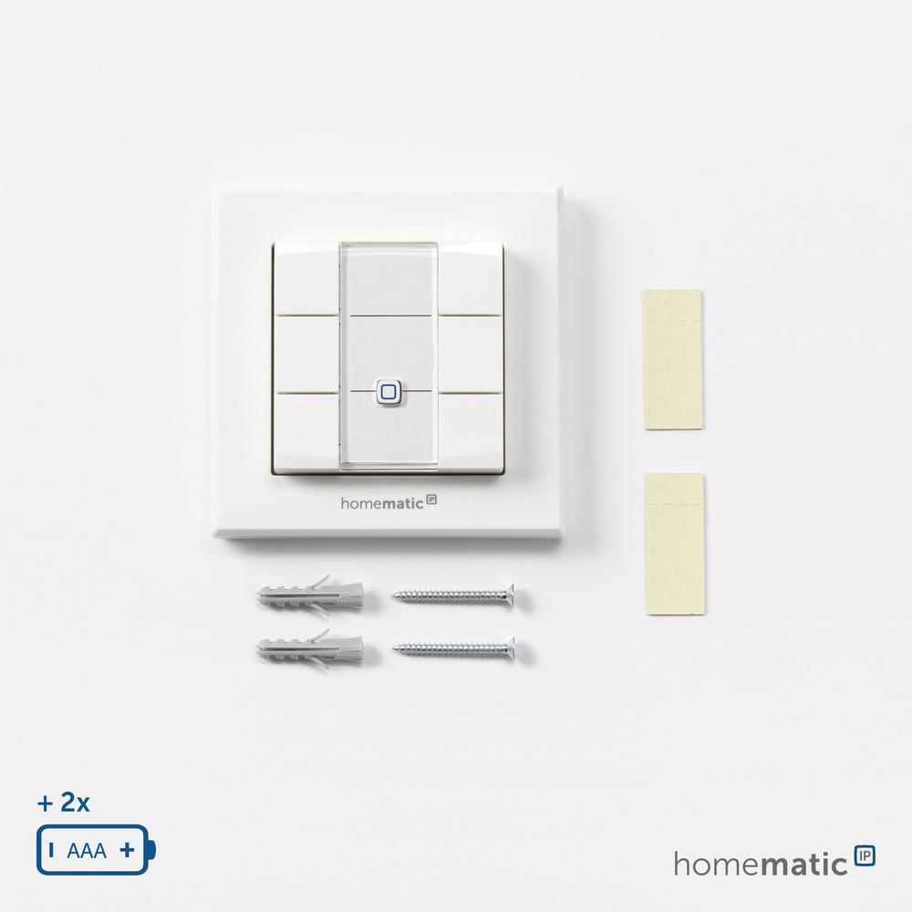 Homematic IP Smart Home Wandtaster – 6-fach, HmIP-WRC6