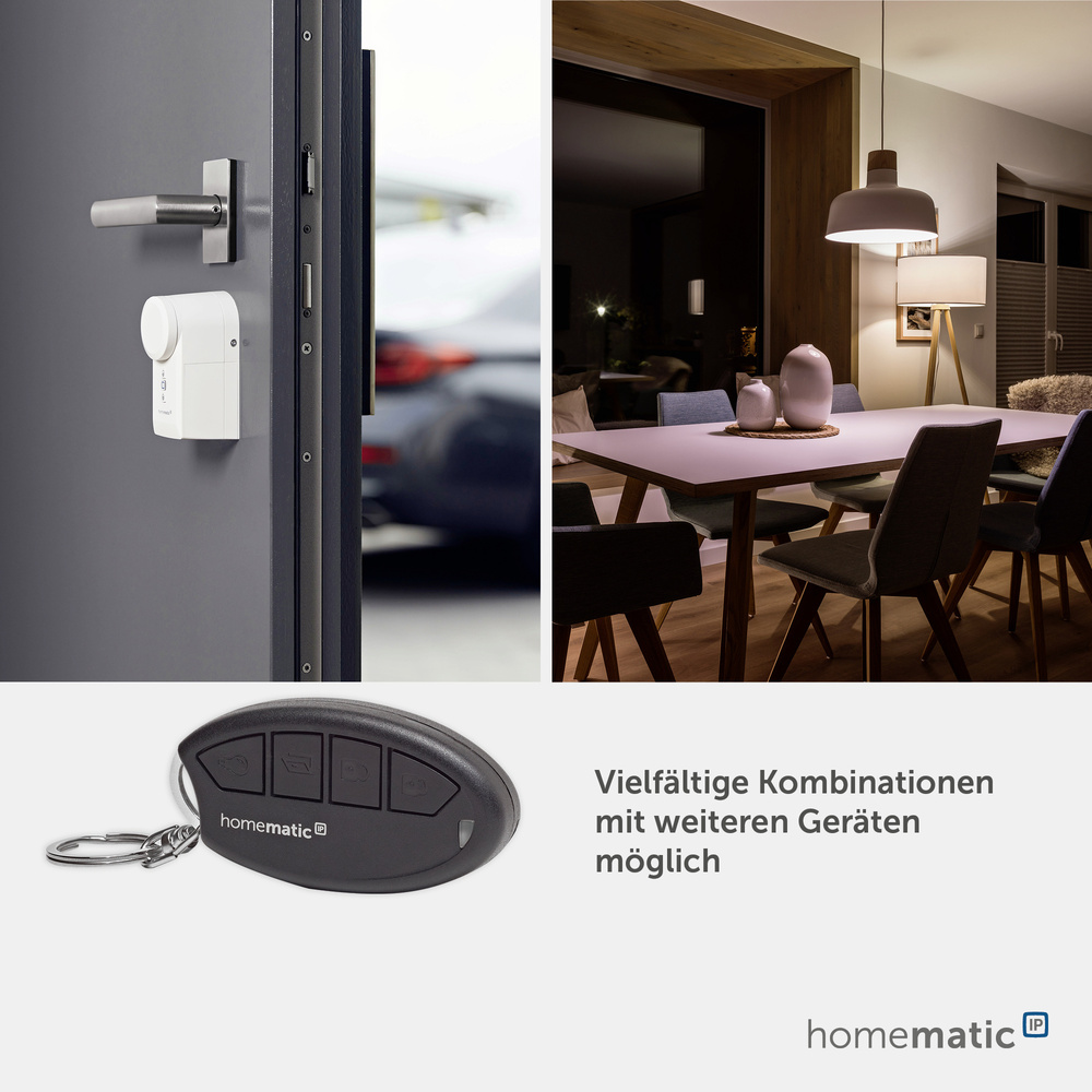 Homematic IP Smart Home Schlüsselbundfernbedienung – Zutritt, HmIP-KRCK