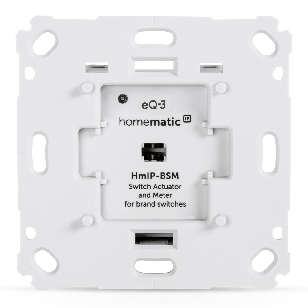 Homematic IP Smart Home Schalt-Mess-Aktor für Markenschalter, HmIP-BSM