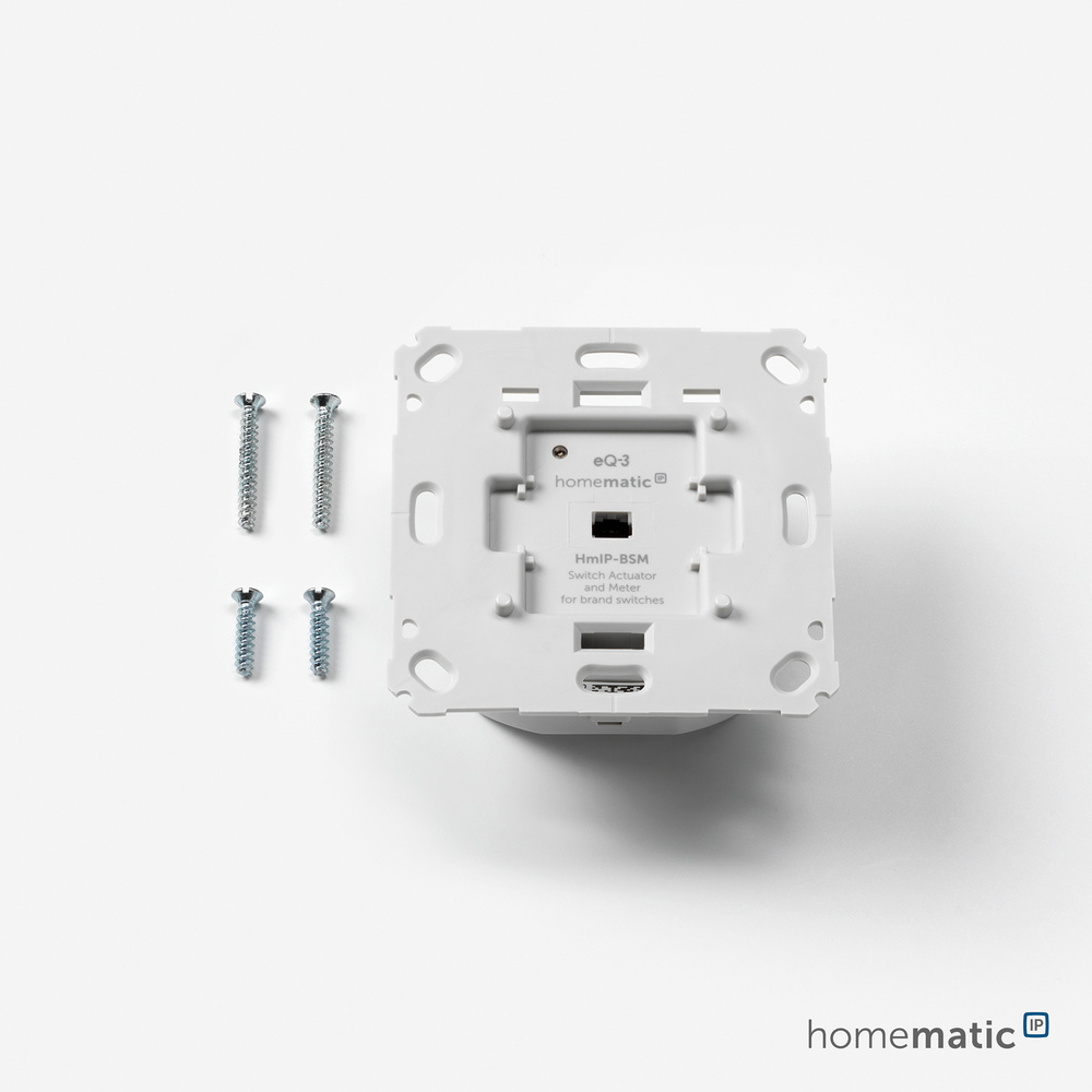 Homematic IP Smart Home Schalt-Mess-Aktor für Markenschalter, HmIP-BSM