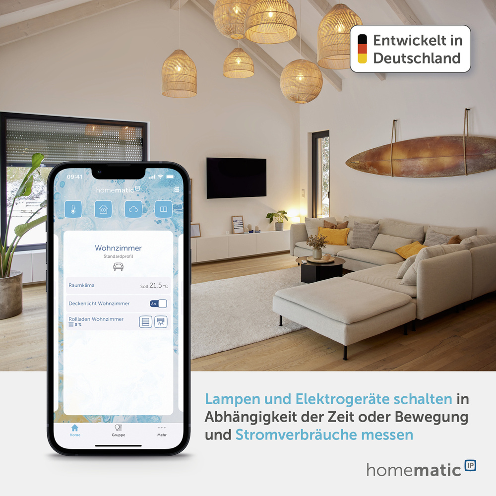 Homematic IP Smart Home Schalt-Mess-Aktor – Unterputz, HmIP-FSM