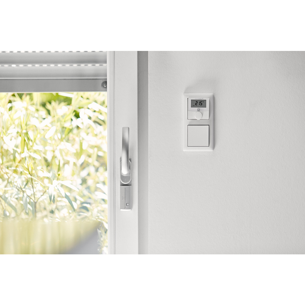Homematic IP Smart Home Wandthermostat mit Schaltausgang HmIP-BWTH – für Markenschalter, 230 V