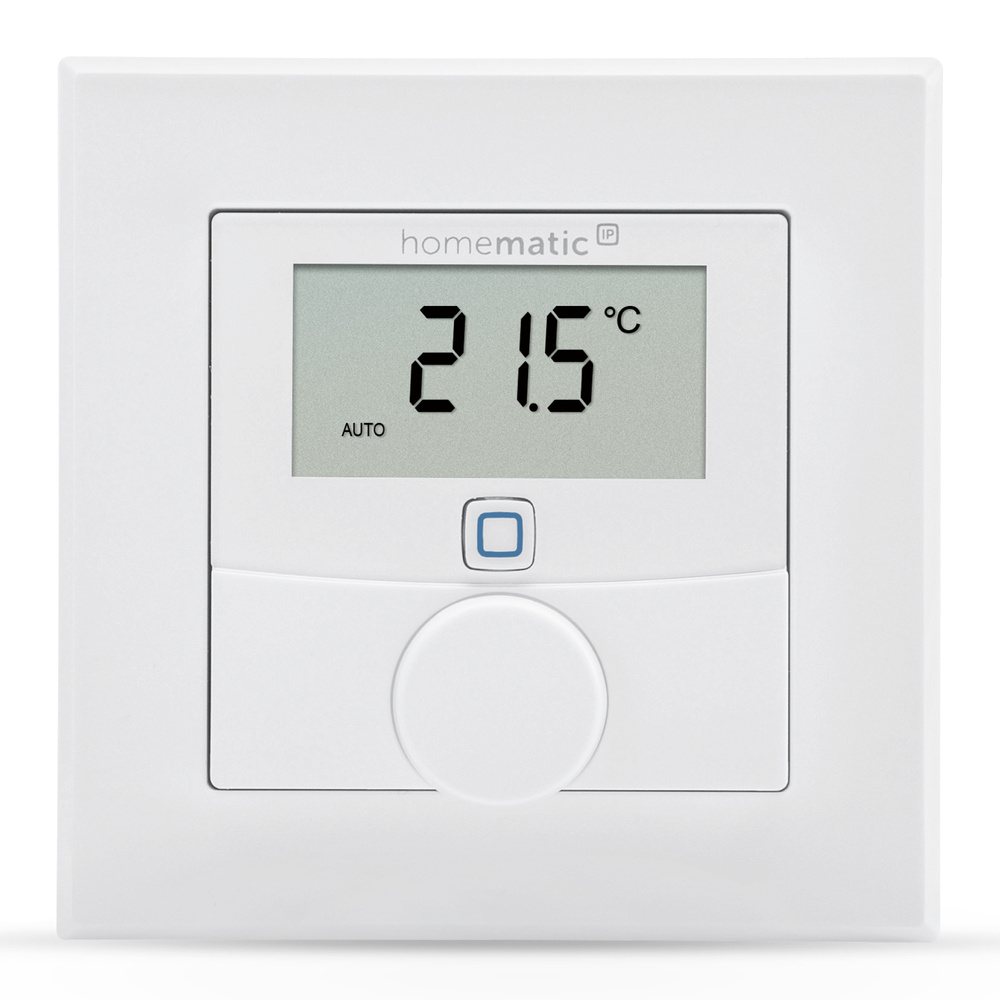 Homematic IP Smart Home Wandthermostat mit Luftfeuchtigkeitssensor, HmIP-WTH-2