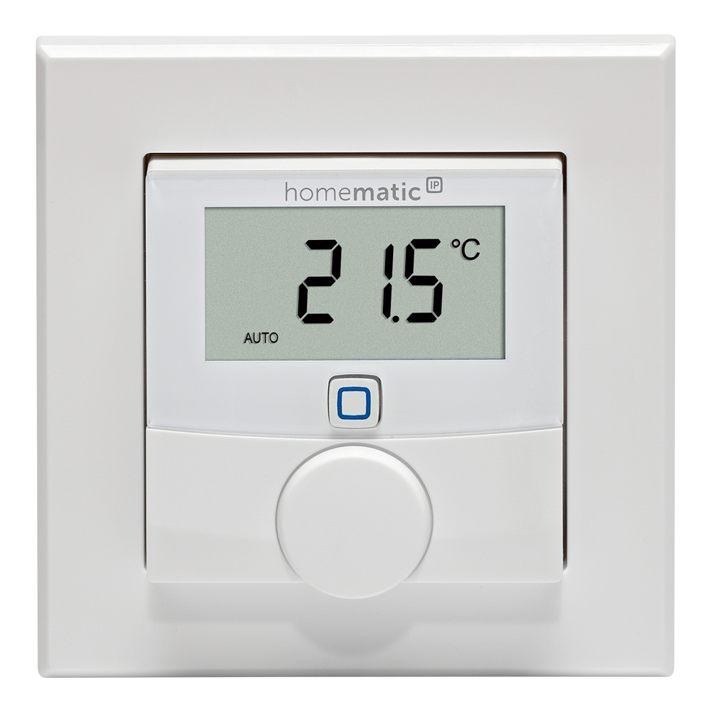 Homematic IP Smart Home Wandthermostat mit Luftfeuchtigkeitssensor, HmIP-WTH-2