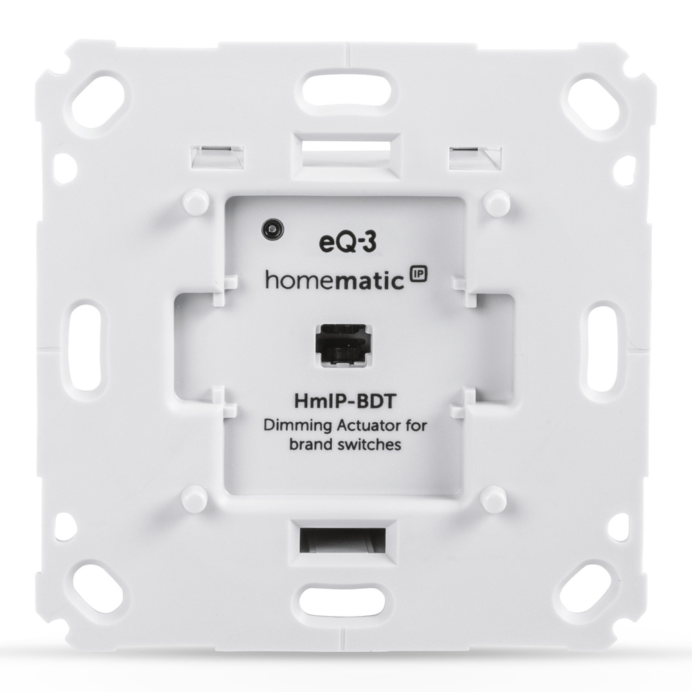 Homematic IP Smart Home Dimmaktor für Markenschalter – Phasenabschnitt, HmIP-BDT