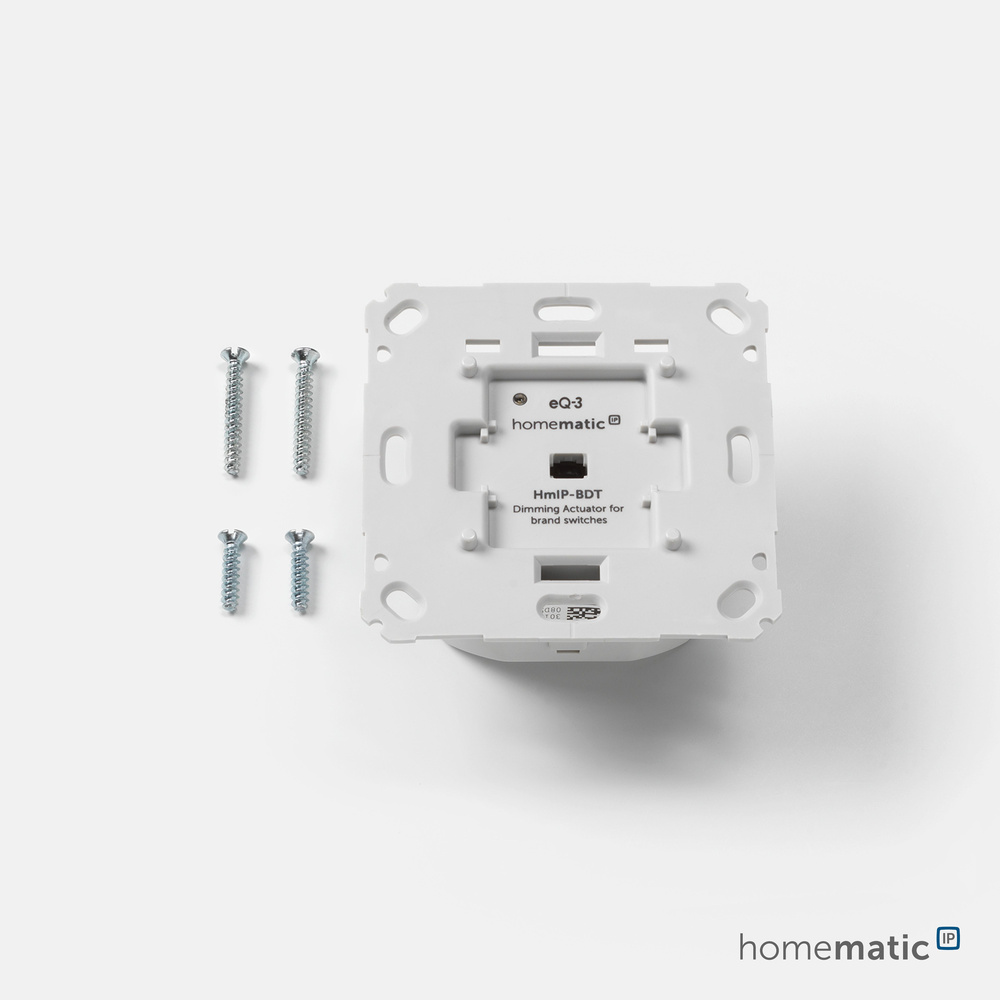 Homematic IP Smart Home Dimmaktor für Markenschalter – Phasenabschnitt, HmIP-BDT