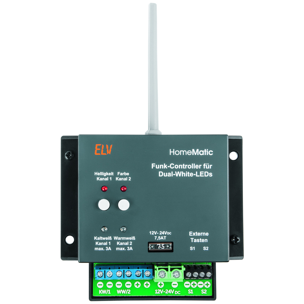 ELV Homematic Bausatz Funk-Controller für Dual-White-LEDs HM-LC-DW-WM