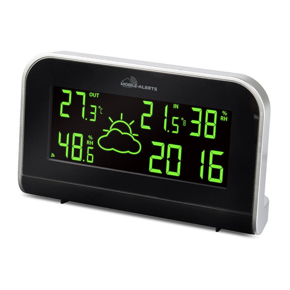 ELV Mobile Alerts RGB-Wetterstation MA10900 inkl. Außensensor, kompatibel mit Mobile-Alerts-System