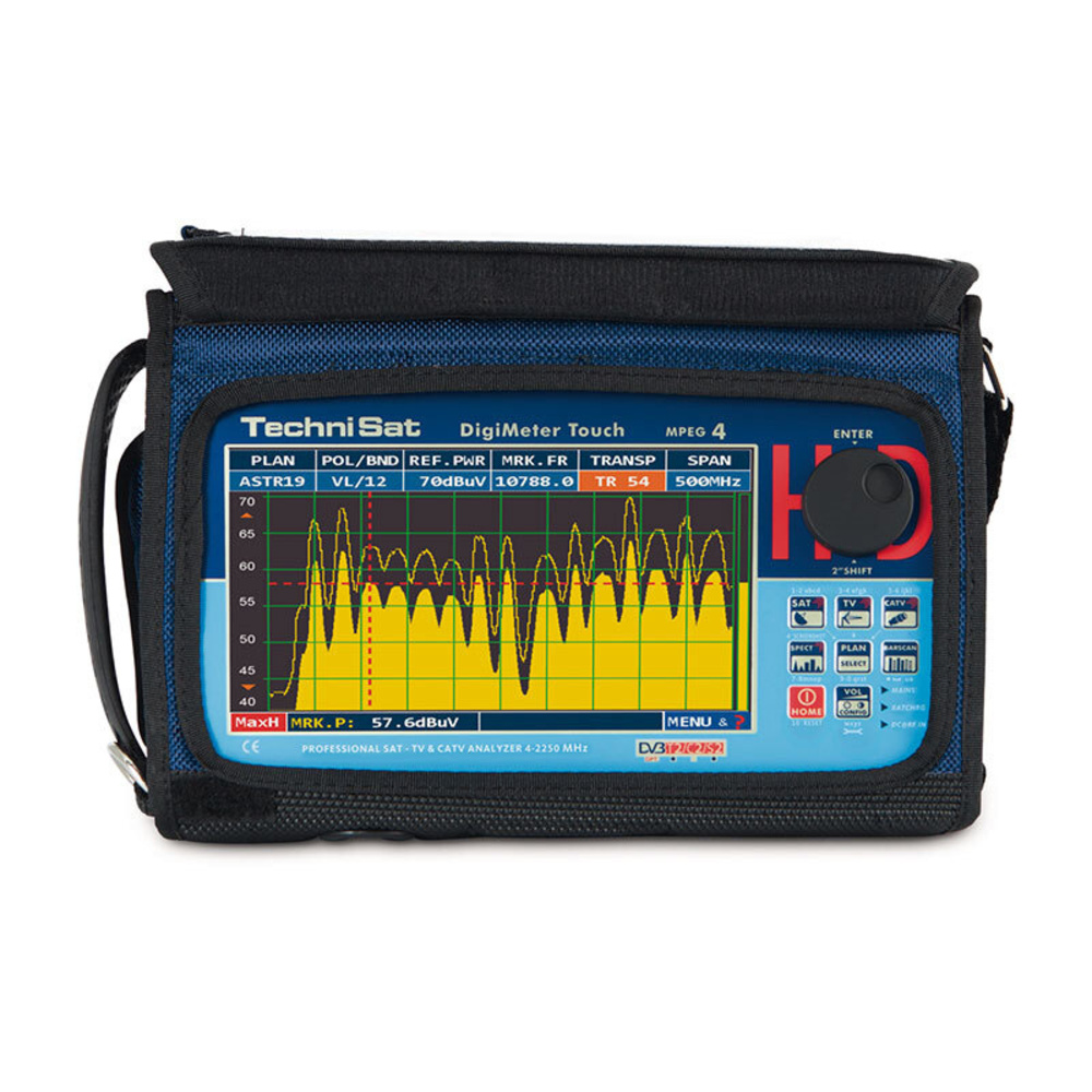 TechniSat Profi Sat-Messgerät DigiMeter Touch, Touchdisplay 17,8 cm (7"), File-Manager