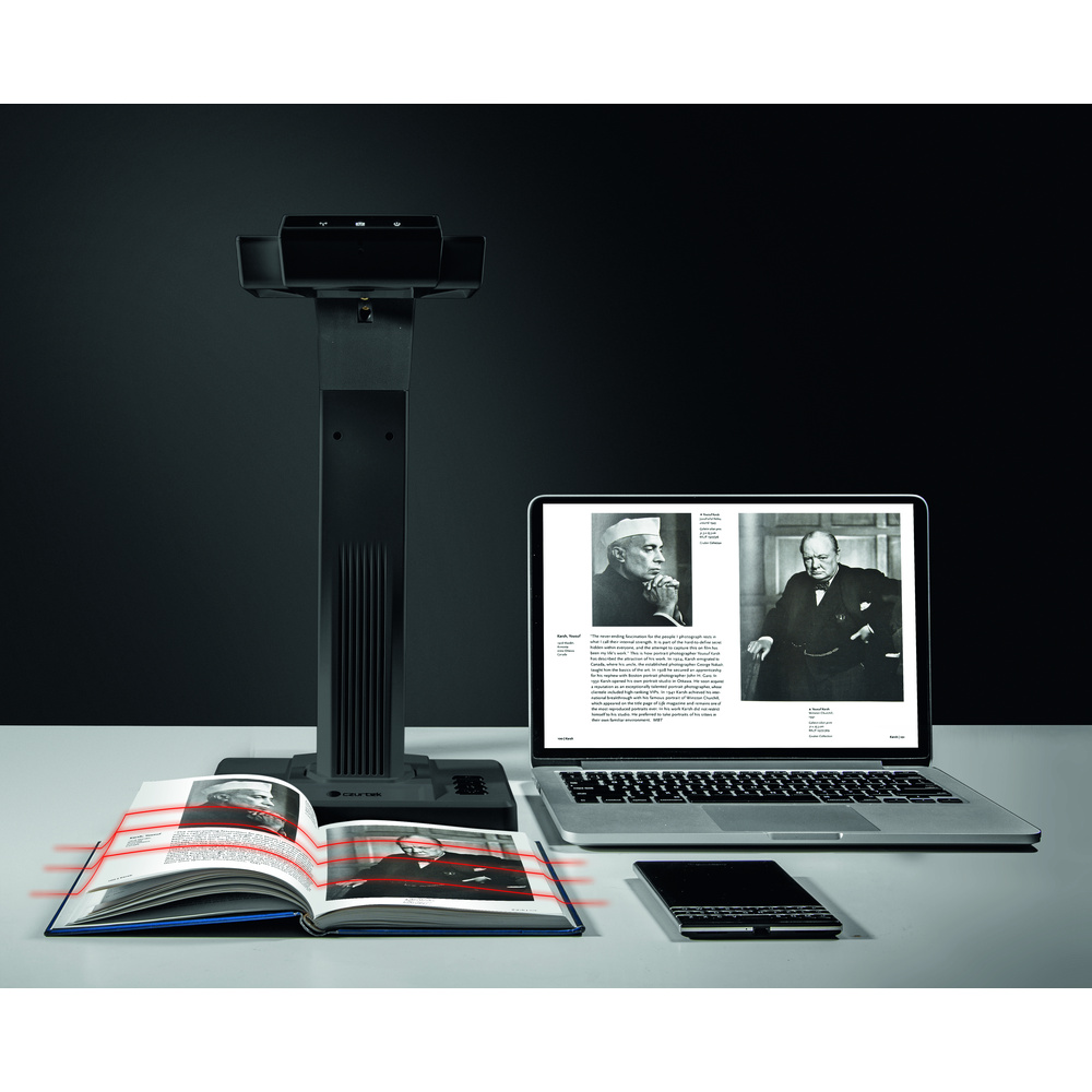 CZUR Magazin-, Buch-, Dokumenten-Scanner AURA PRO, 14 Megapixel, OCR-Texterkennung (187 Sprachen)