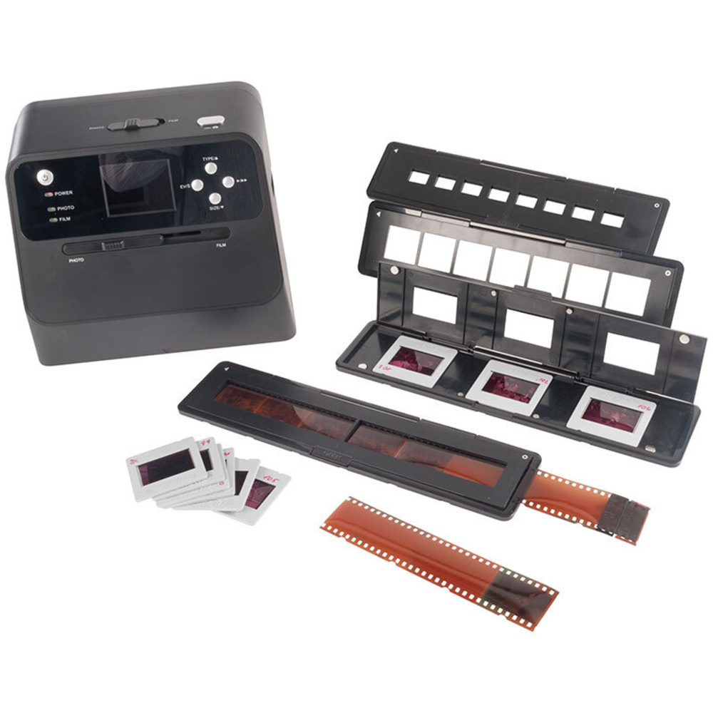 ELV 4-in-1-Kombi-Scanner BD400 - für Fotoalben, Bilder, Dias, Negative, 6,1-cm-Vorschaudisplay,14 MP