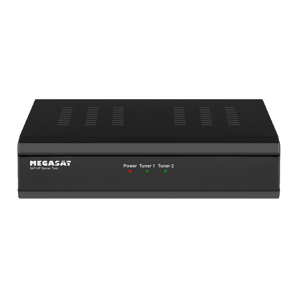 Megasat Twin Sat>IP Server / Router, Transmitter für 2 Teilnehmer, schwarz