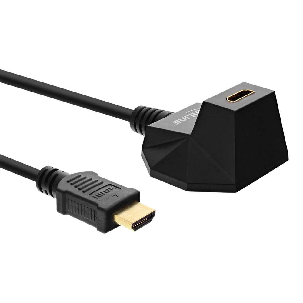 InLine HDMI-Verlängerung (High Speed mit Ethernet), HDMI-Stecker (Typ A) auf HDMI-Buchse (Typ A)